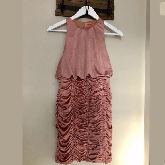 NEW FREE PEOPLE RUCHED BODYCON MINI DRESS - Picture 2 of 6